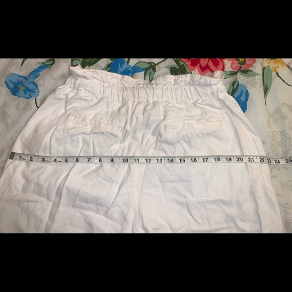 Free People Womens White Margate Pleated Trousers Pants M - Picture 9 of 9